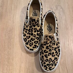 Vans Animal Print Slip-On Shoes